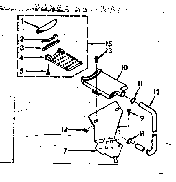 Kenmore 1106805400 filter assembly diagram