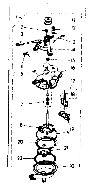 Kenmore 1106805400 pump assembly diagram