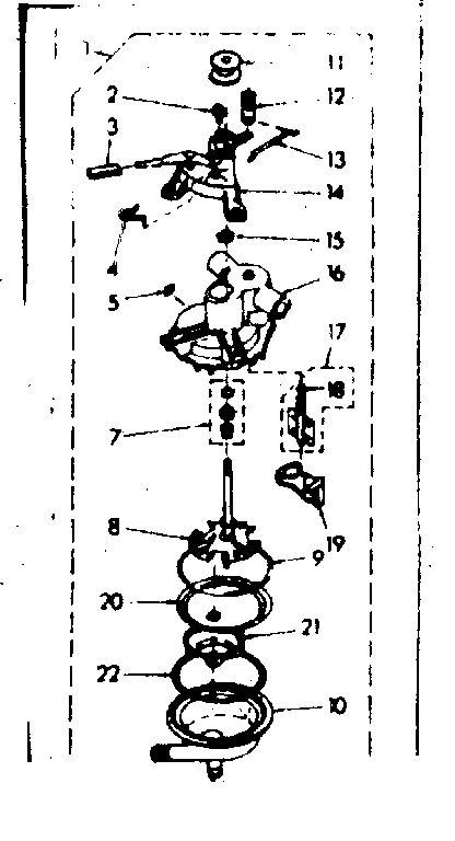 Kenmore 1106804410 pump assembly diagram