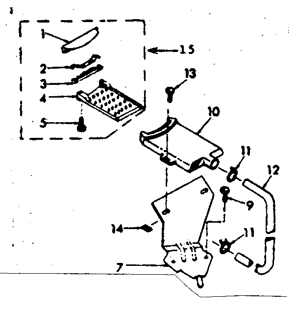 Kenmore 1106804420 filter assembly diagram