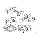 Kenmore 1106805560 top and console diagram