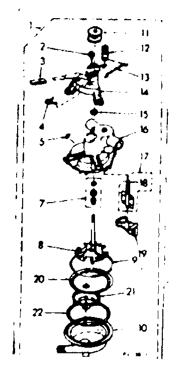 Kenmore 1106804560 pump assembly diagram