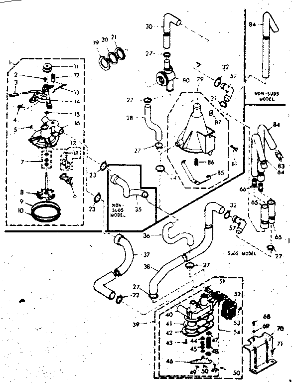 Kenmore 1106804650 water system diagram