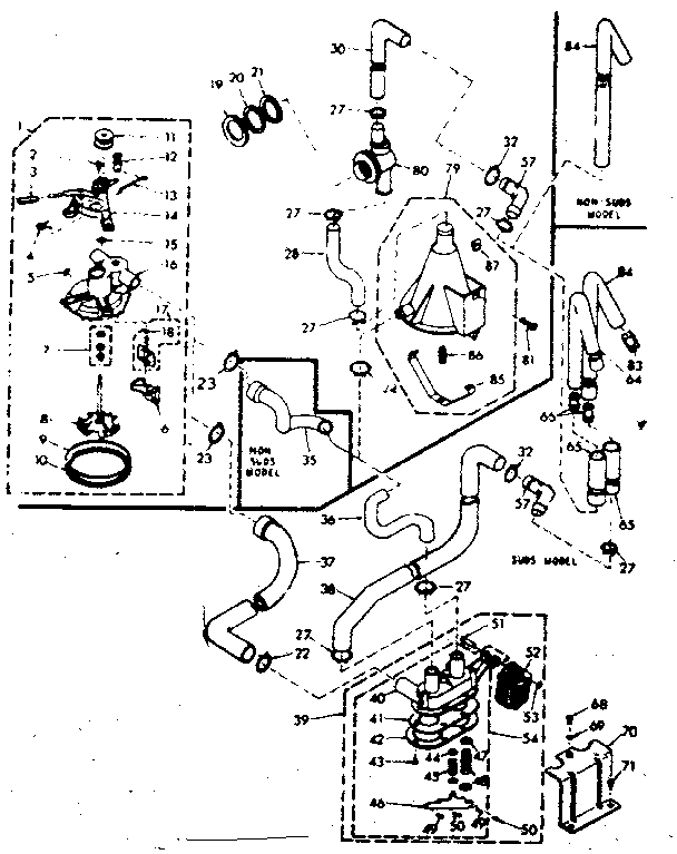 Kenmore 1106805750 water system diagram