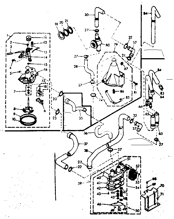 Kenmore 1106805710 water system diagram