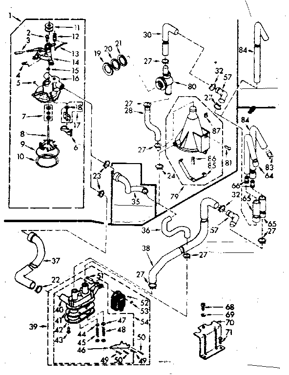 Kenmore 1106805711 water system diagram
