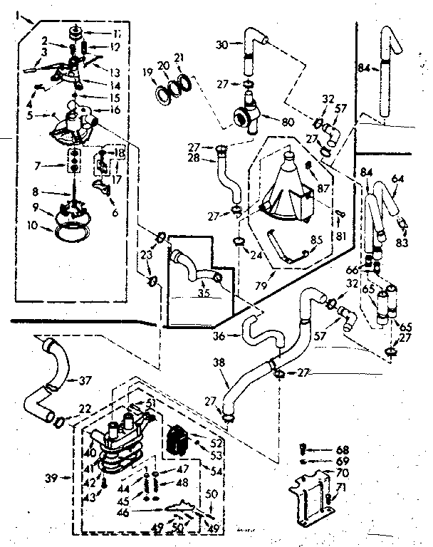 Kenmore 1106805712 water system diagram