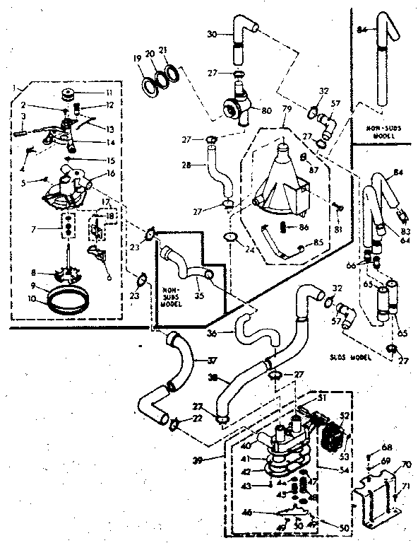 Kenmore 1106805852 water system diagram