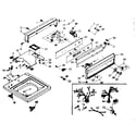 Kenmore 1106804860 top and console assembly diagram