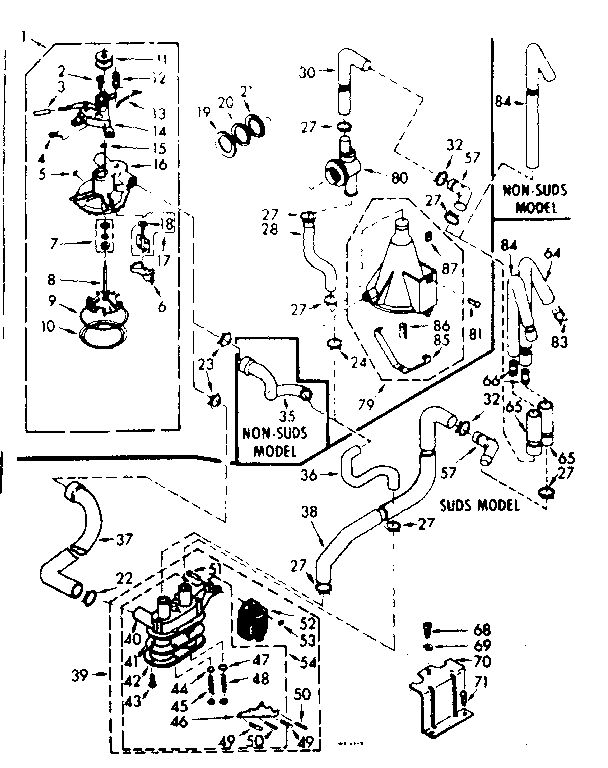 Kenmore 1106805820 water system diagram