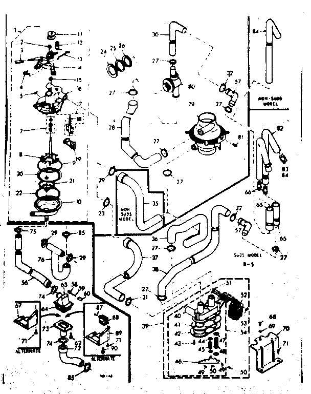 Kenmore 1106804950 water system diagram