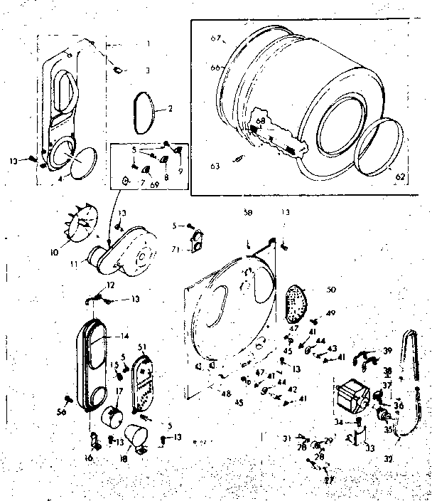 Kenmore 1106807501 bulkhead assembly diagram