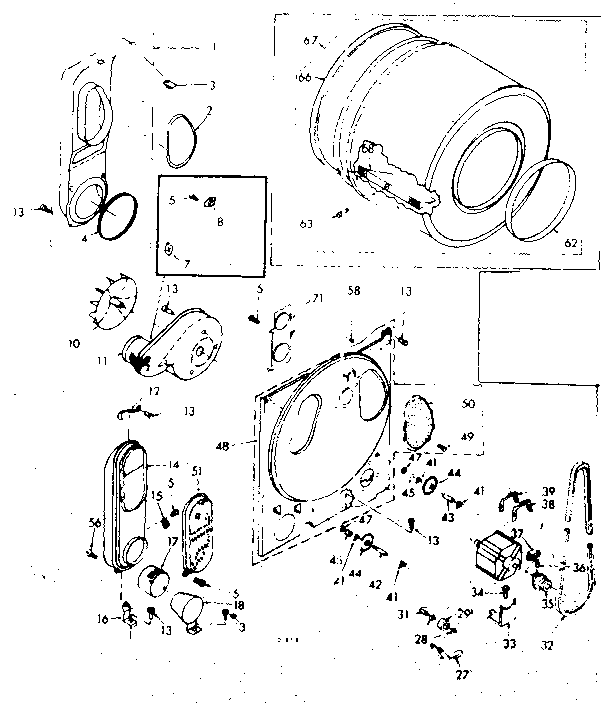 Kenmore 1106807600 bulkhead assembly diagram