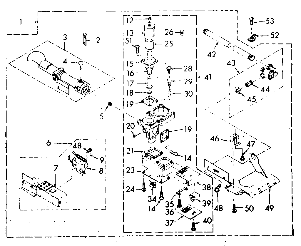 Kenmore 1106807600 burner assembly diagram