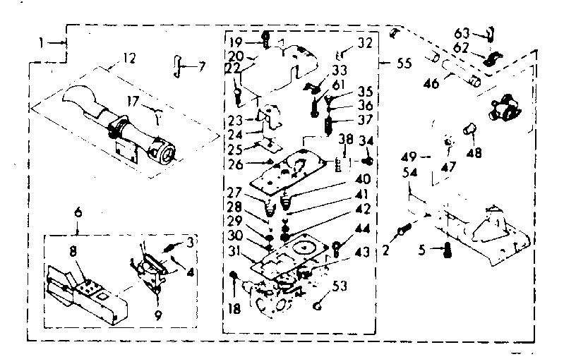 Kenmore 1106807600 burner assembly diagram