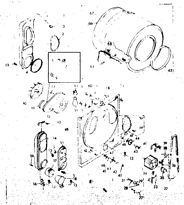 Kenmore 1106807700 bulkhead assembly diagram