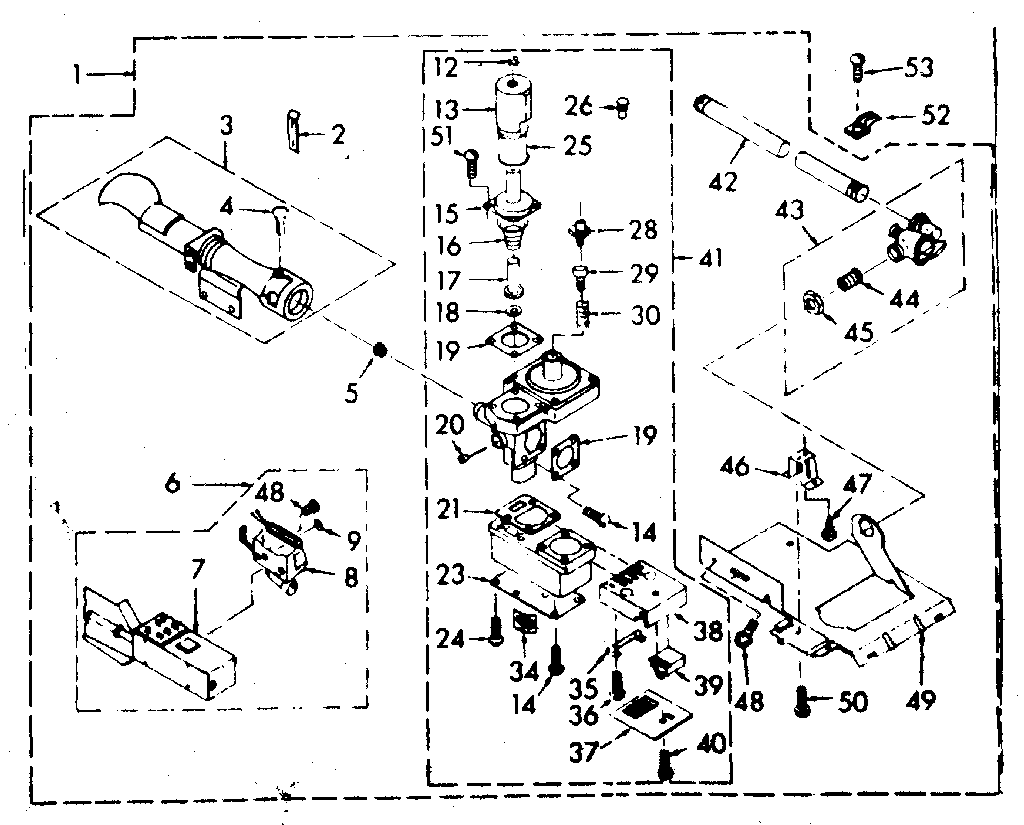 Kenmore 1106807700 burner assembly diagram