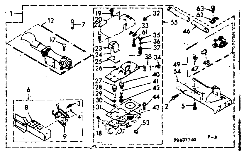 Kenmore 1106807700 burner assembly diagram