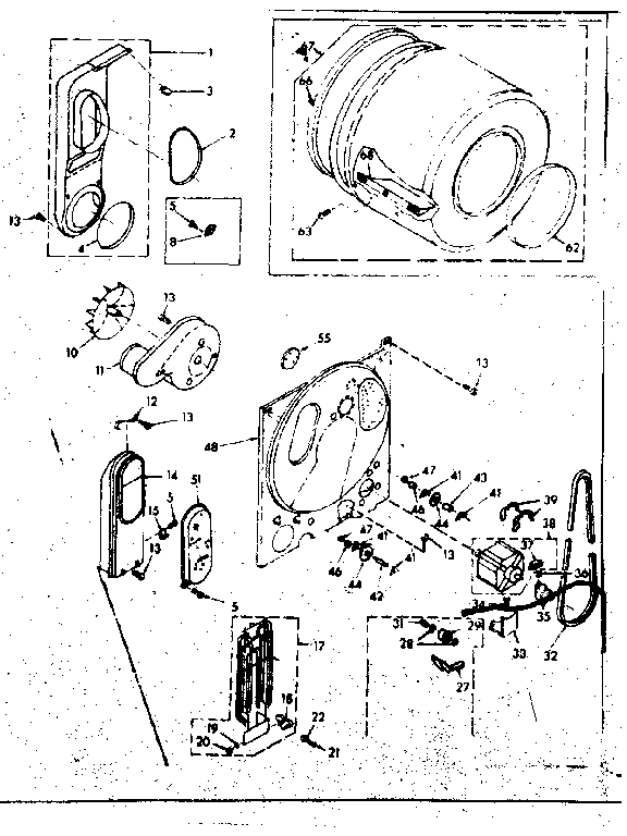 Kenmore 1106808611 bulkhead assembly diagram