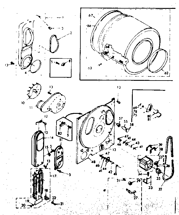 Kenmore 1106808830 bulkhead assembly diagram
