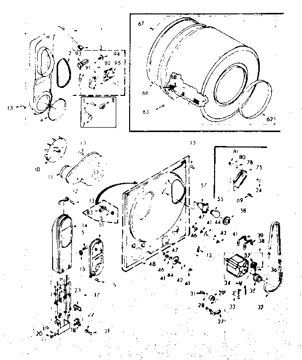 Kenmore 1106808910 bulkhead assembly diagram