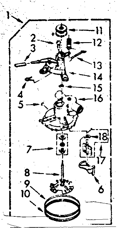 Kenmore 1106814242 pump assembly diagram
