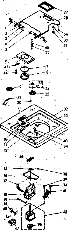 Kenmore 1106814242 top and control assembly diagram
