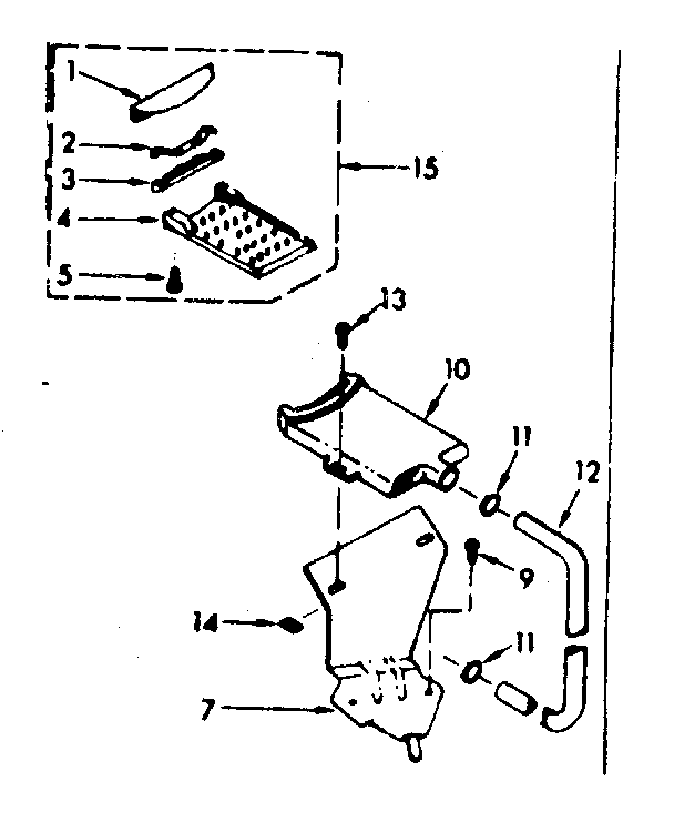 Kenmore 1106814600 filter assembly diagram