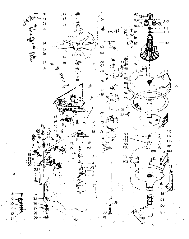 Kenmore 1106815751 machine sub-assembly diagram
