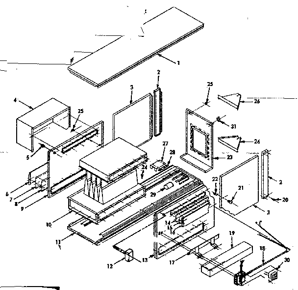 Kenmore 73577758 filter rack kit diagram