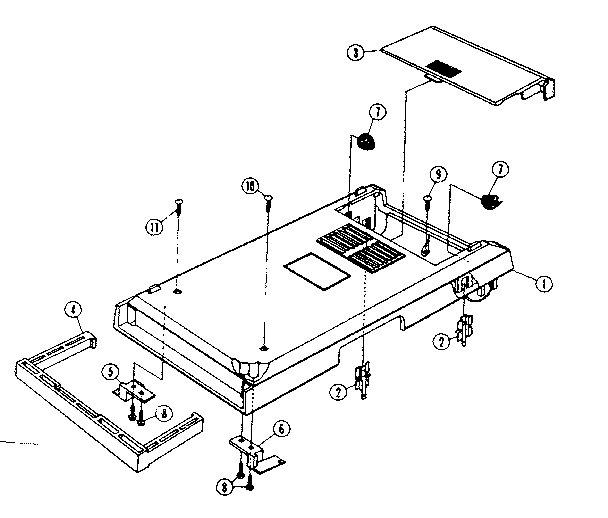 LXI 56034151100 cabinet (bottom view) diagram