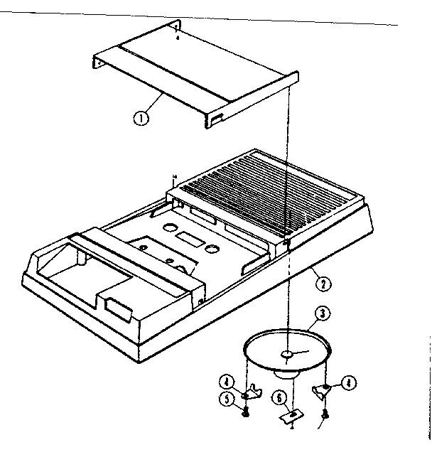 LXI 56034151100 cabinet (top view) diagram