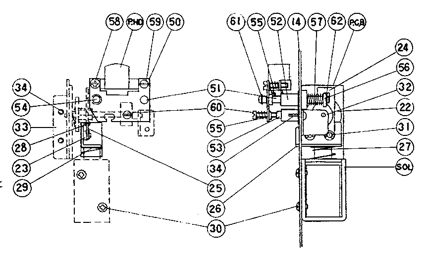 LXI 40091011500 head assembly diagram