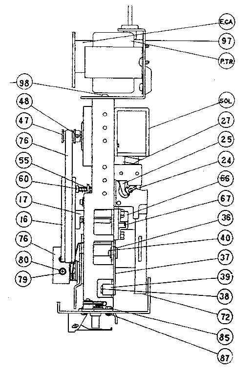 LXI 40091011500 top mechanical diagram