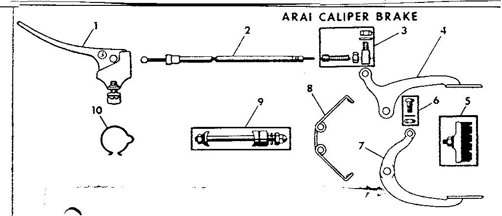 Sears 505472690 arai caliper brake diagram