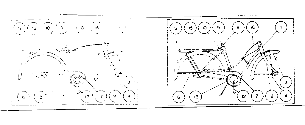 Sears 50246920 frame assembly diagram