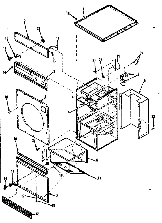Huebsch 28CG general assembly diagram