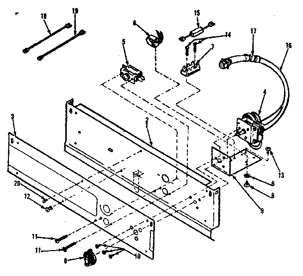 Huebsch 28CG manual timer control panel diagram