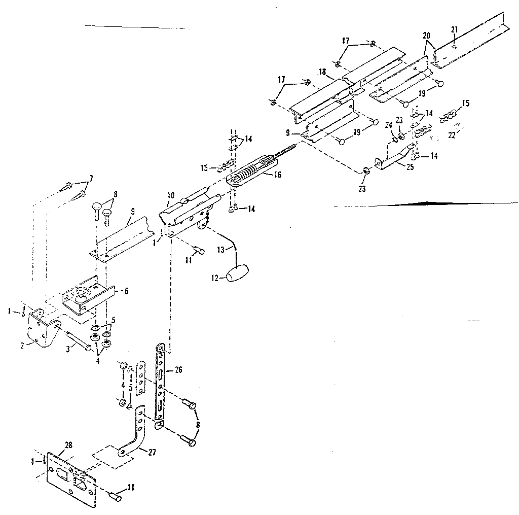 Craftsman 139650000 rail assembly diagram