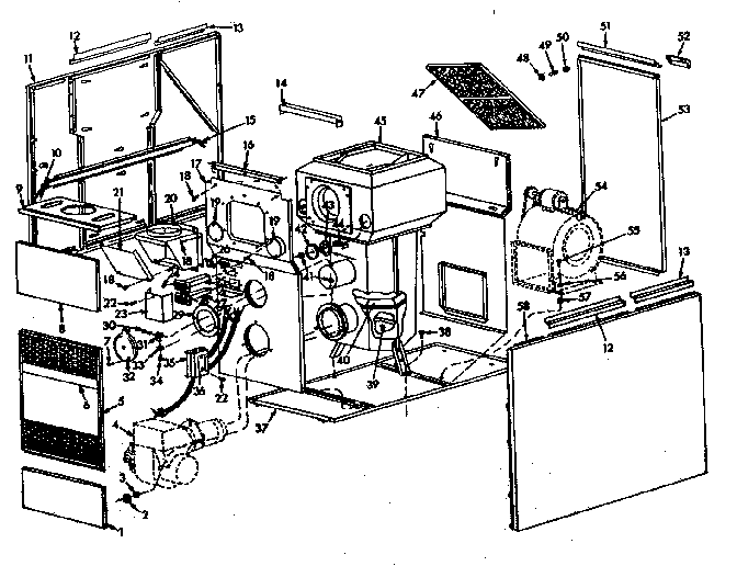 ICP DLO-112-4C furnace assembly diagram