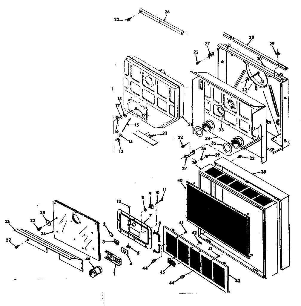 Synco & Proton DV-106-2 cabinet diagram