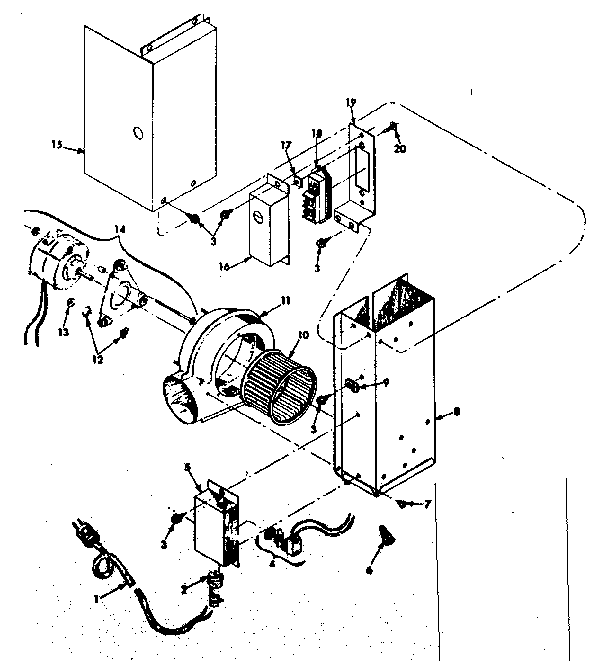 Synco & Proton DV-106-2 accessory blower assembly diagram