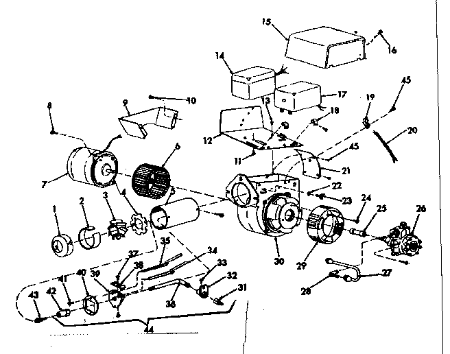 ICP HO-112-2 oil burner assembly diagram