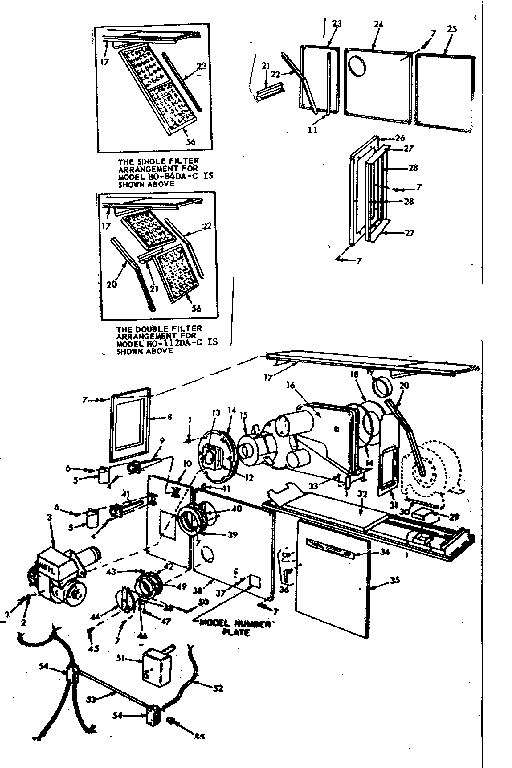 ICP HO-112DA-C furnace assemblies diagram