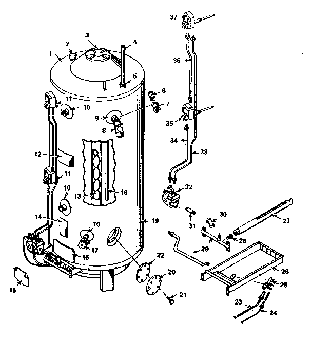 Kenmore SE-100-270ET9 replacement parts diagram