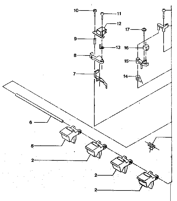 LXI 56421650150 cassette mechanism (top section) diagram