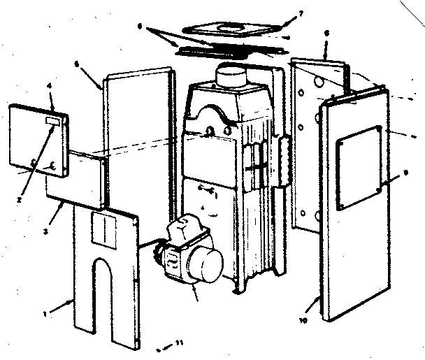 Kenmore 229942480 jacket parts diagram