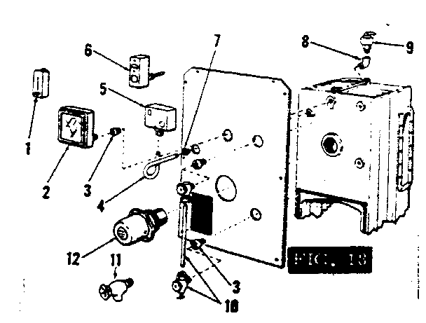 Kenmore 22996177 control and gauge installation (steam) diagram