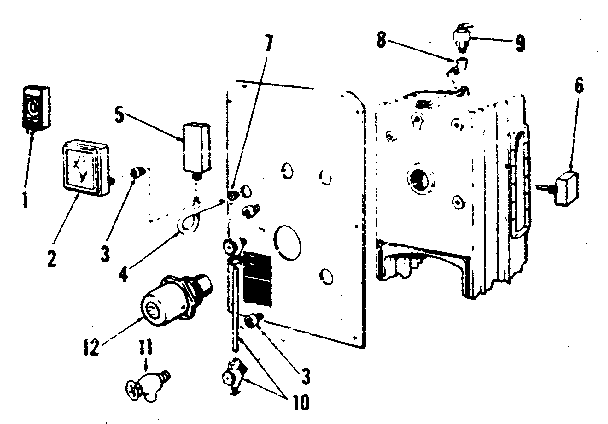 Kenmore 22996234 boiler controls (steam) diagram
