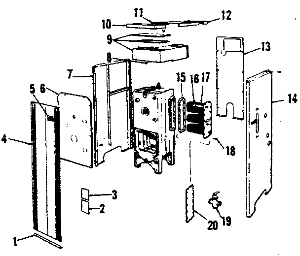 Kenmore 22996234 jacket parts and accessories diagram